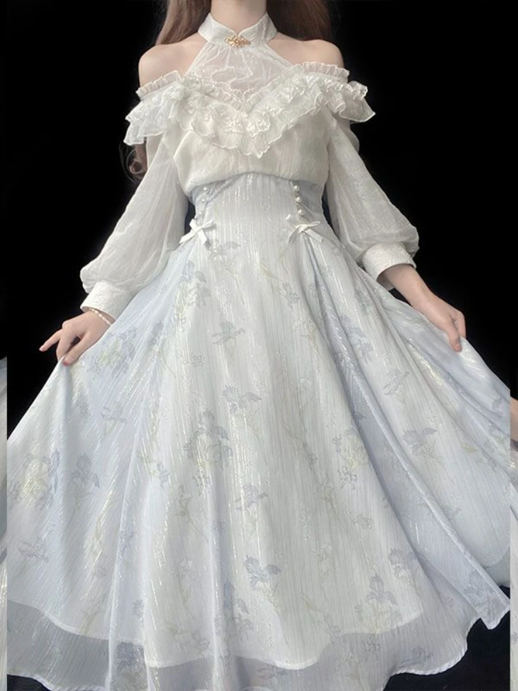Vrouwen Bloemen Lolita Jurk Ko - French Vintage Floral Midi Dress recensie en prijs
