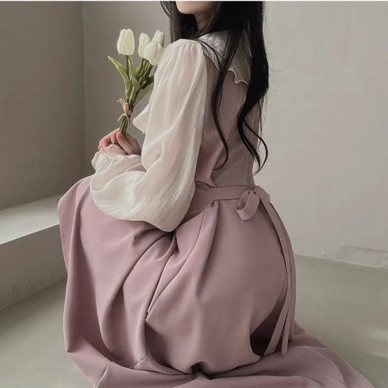 Jurken met lange mouwen Dames  - French Vintage Floral Midi Dress recensie en prijs