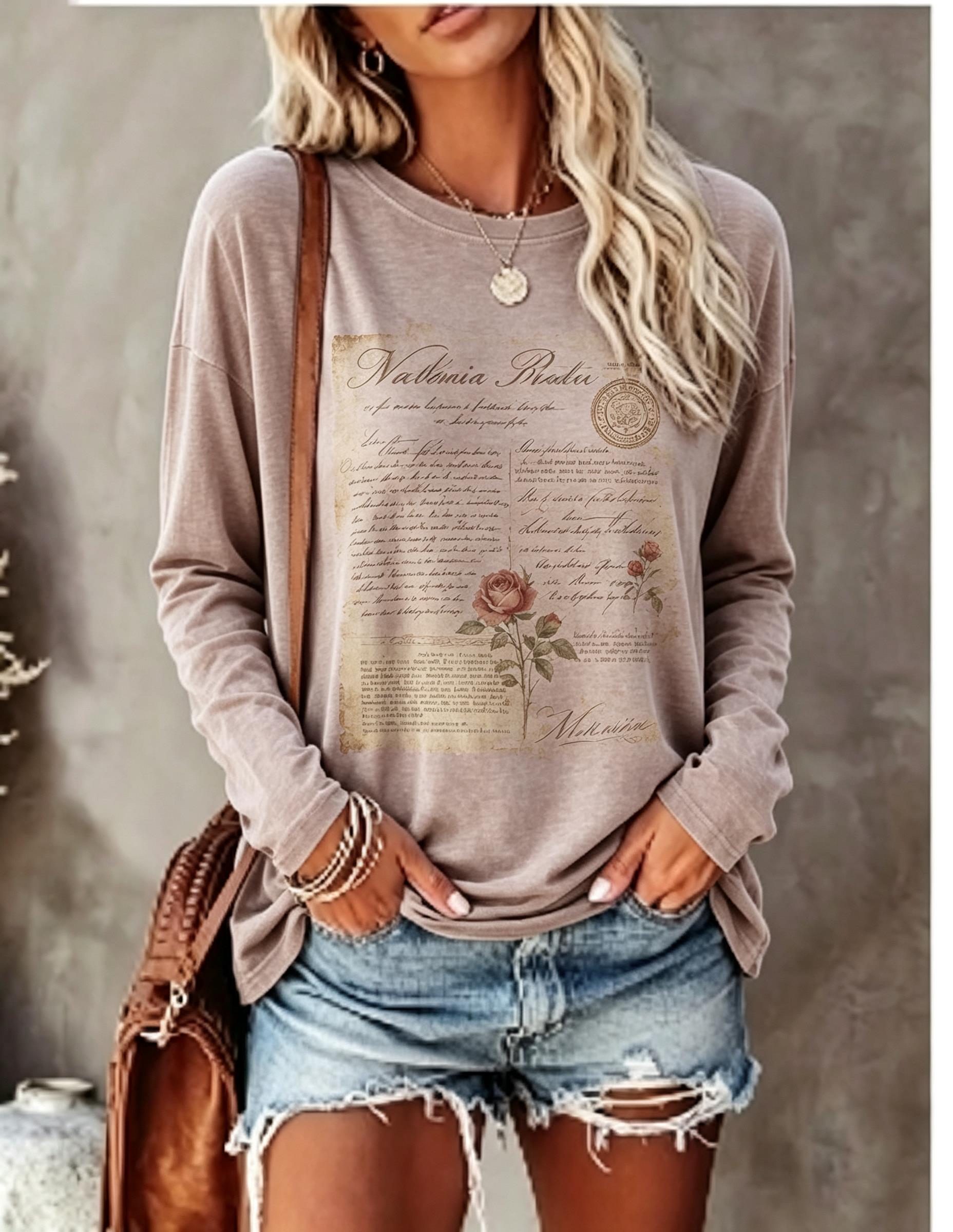 Dames T-shirt met lange mouwen - Blouses recensie en prijs