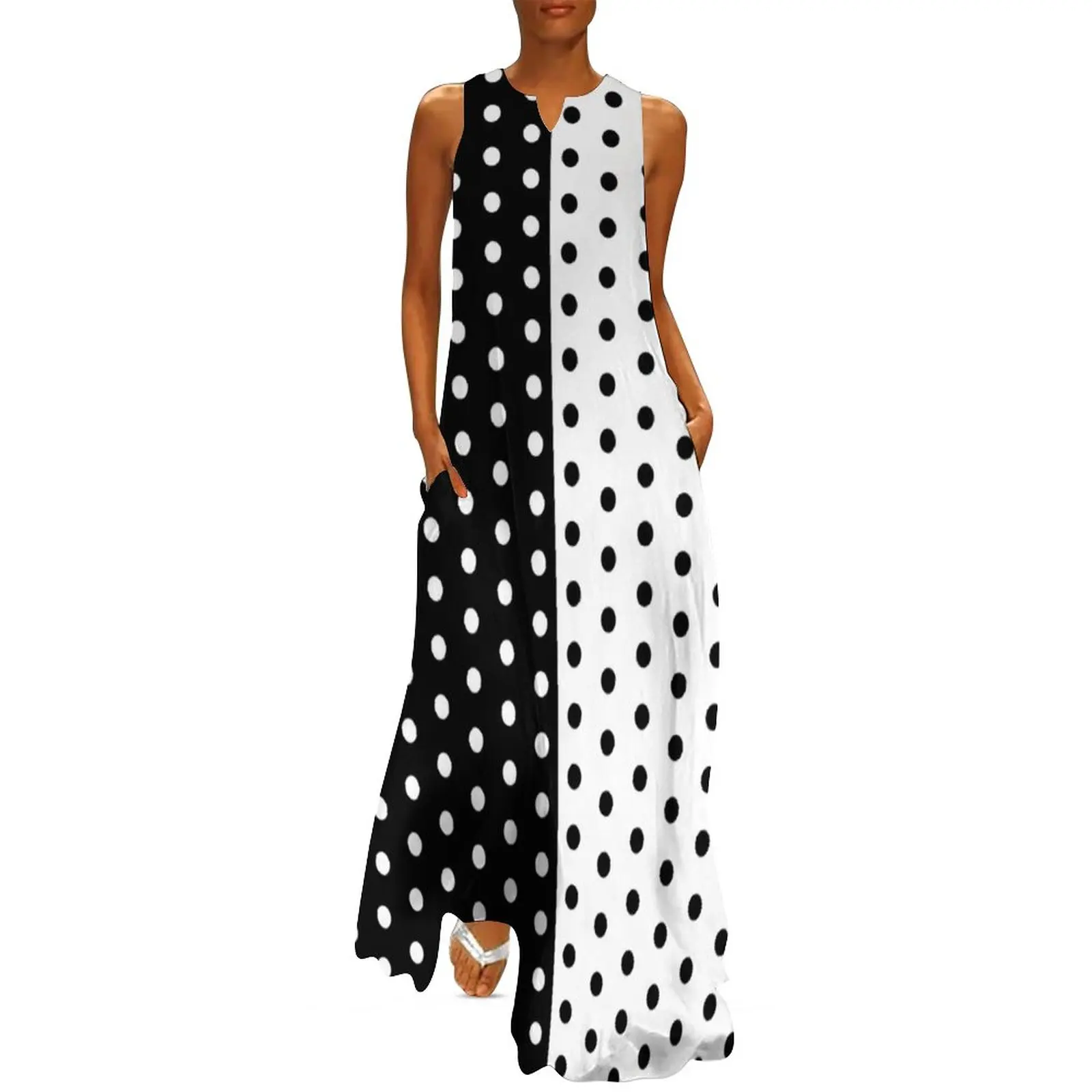 Retro tweekleurige jurk lente  - Boho Summer Beach Maxi Dress recensie en prijs